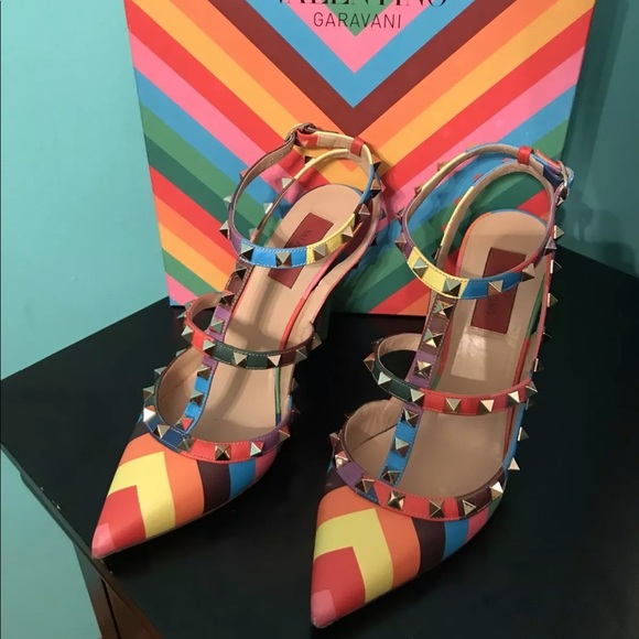 valentino rockstud multicolor